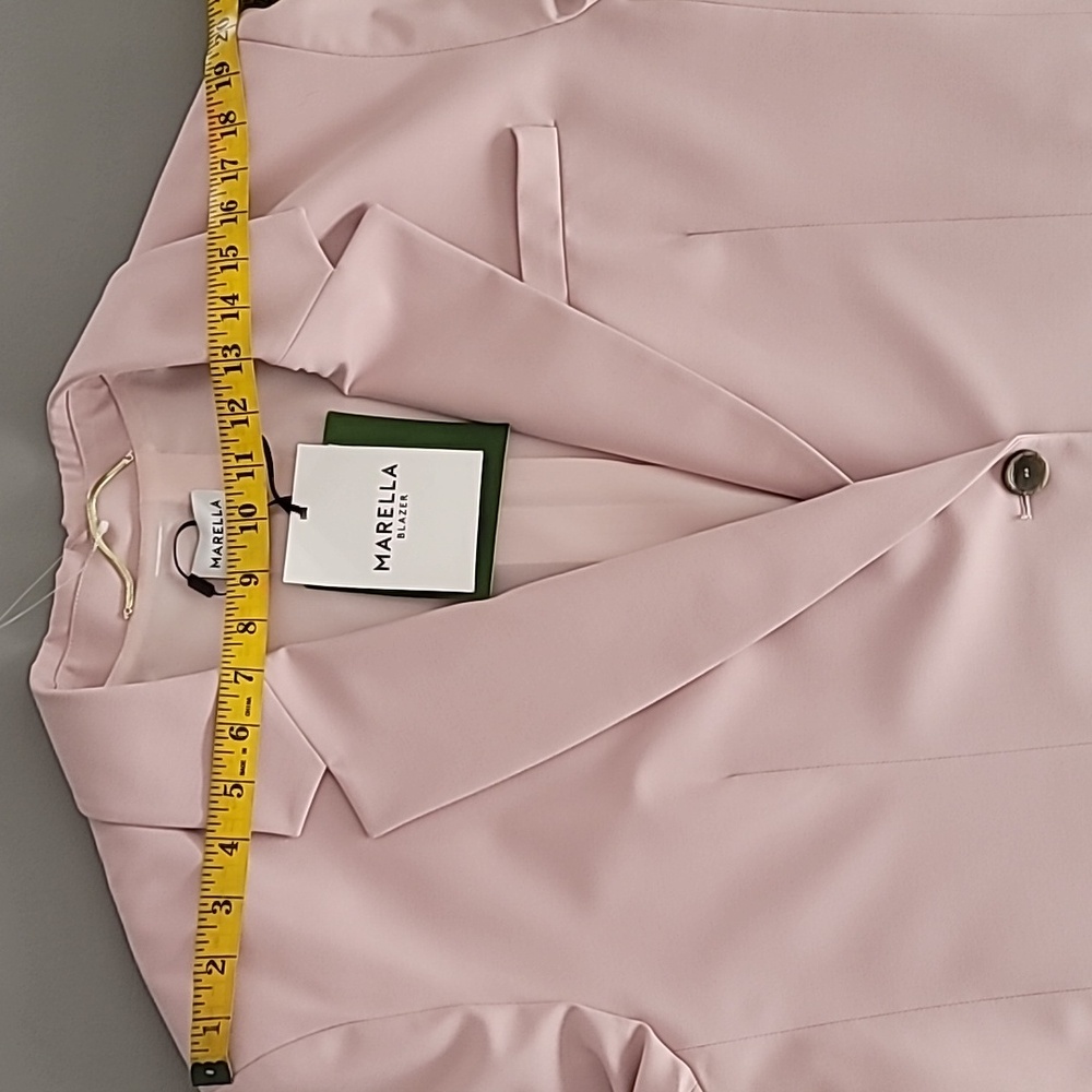Pink Blazer Jacket By Marella - Picture 13 of 16